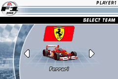 F1 2002 screenshot 5 for GameBoy Advance